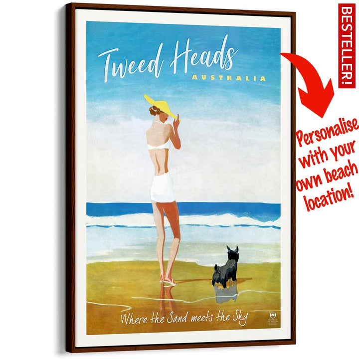Your Own Beach Location | Personalise It Or Keep Tweed Heads A3 297 X 420Mm 11.7 16.5 Inches /