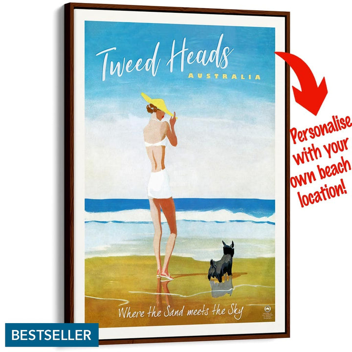 Your Own Beach Location | Personalise It Or Keep Tweed Heads A3 297 X 420Mm 11.7 16.5 Inches /