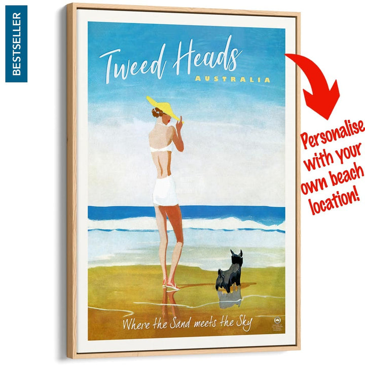 Your Own Beach Location | Personalise It Or Keep Tweed Heads A3 297 X 420Mm 11.7 16.5 Inches /