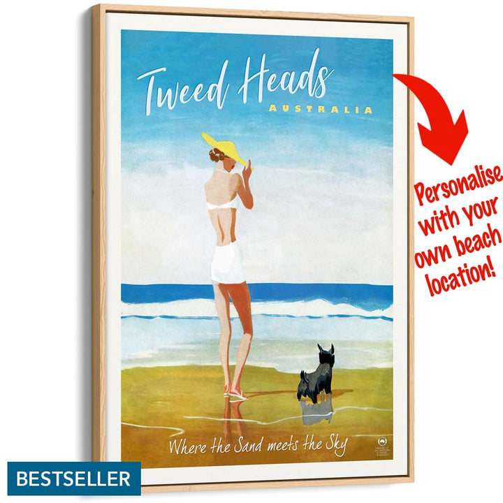 Your Own Beach Location | Personalise It Or Keep Tweed Heads A3 297 X 420Mm 11.7 16.5 Inches /