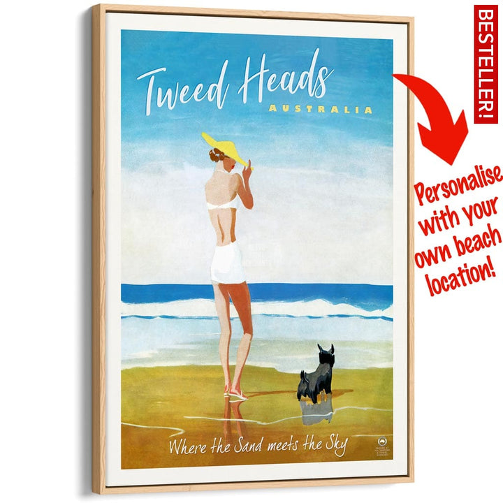 Your Own Beach Location | Personalise It Or Keep Tweed Heads A3 297 X 420Mm 11.7 16.5 Inches /