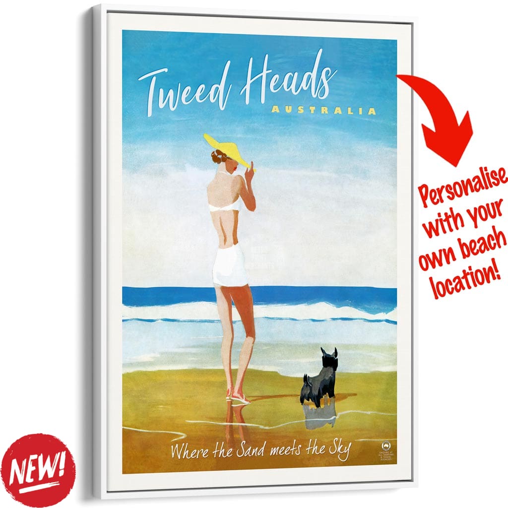 Your Own Beach Location | Personalise It Or Keep Tweed Heads A3 297 X 420Mm 11.7 16.5 Inches /