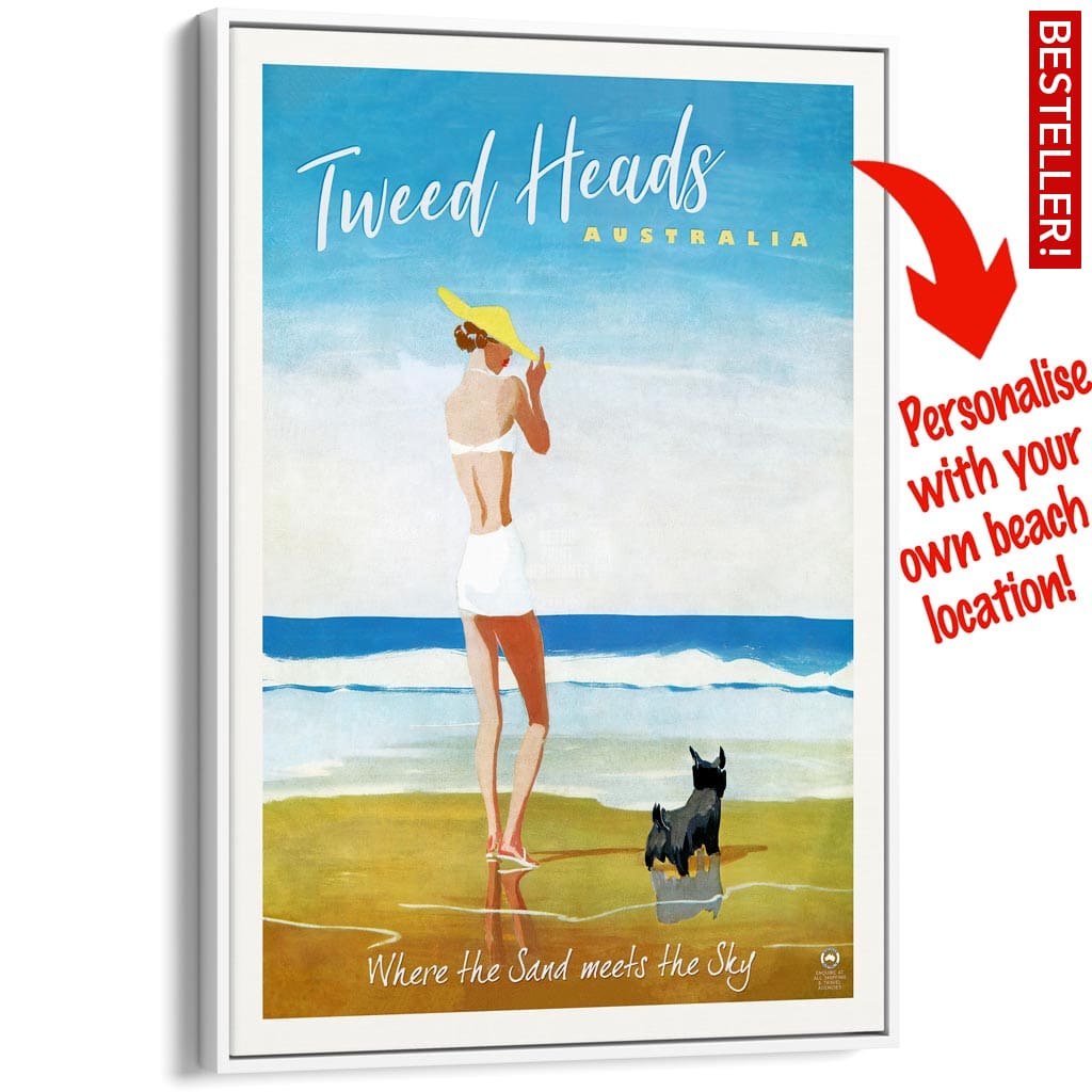 Your Own Beach Location | Personalise It Or Keep Tweed Heads A3 297 X 420Mm 11.7 16.5 Inches /