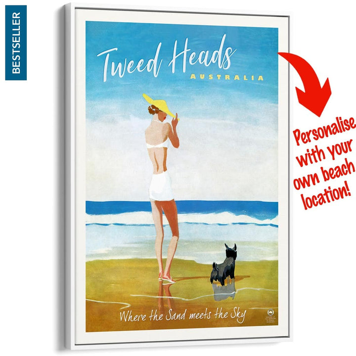 Your Own Beach Location | Personalise It Or Keep Tweed Heads A3 297 X 420Mm 11.7 16.5 Inches /