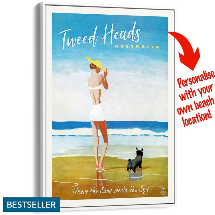 Your Own Beach Location | Personalise It Or Keep Tweed Heads A3 297 X 420Mm 11.7 16.5 Inches /