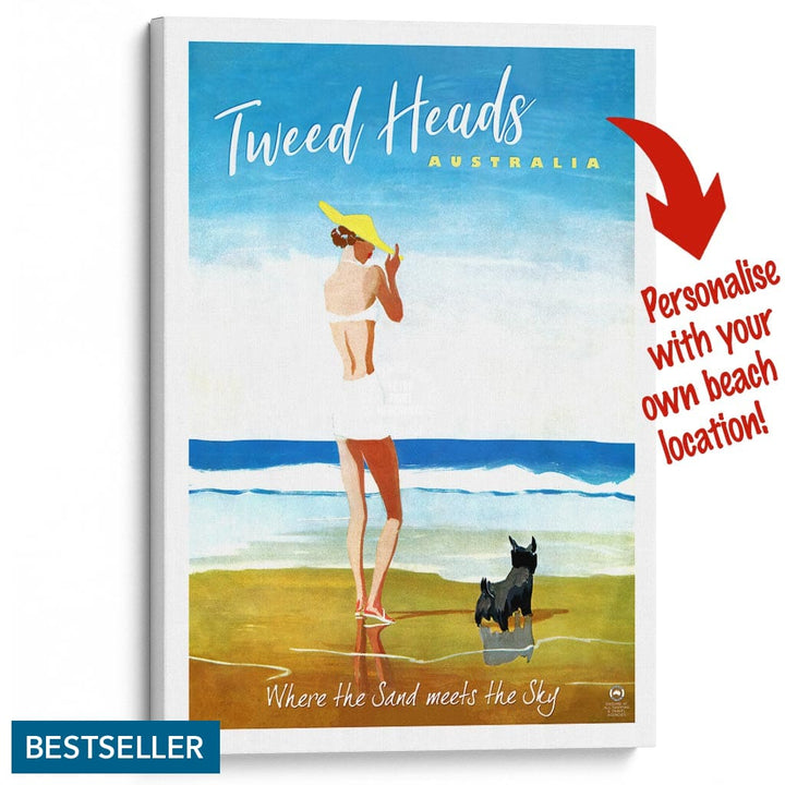 Your Own Beach Location | Personalise It Or Keep Tweed Heads A3 297 X 420Mm 11.7 16.5 Inches /