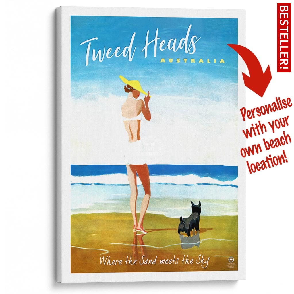 Your Own Beach Location | Personalise It Or Keep Tweed Heads A3 297 X 420Mm 11.7 16.5 Inches /