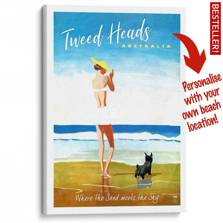 Your Own Beach Location | Personalise It Or Keep Tweed Heads A3 297 X 420Mm 11.7 16.5 Inches /