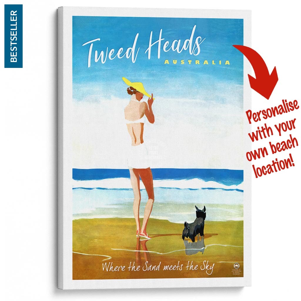 Your Own Beach Location | Personalise It Or Keep Tweed Heads A3 297 X 420Mm 11.7 16.5 Inches /