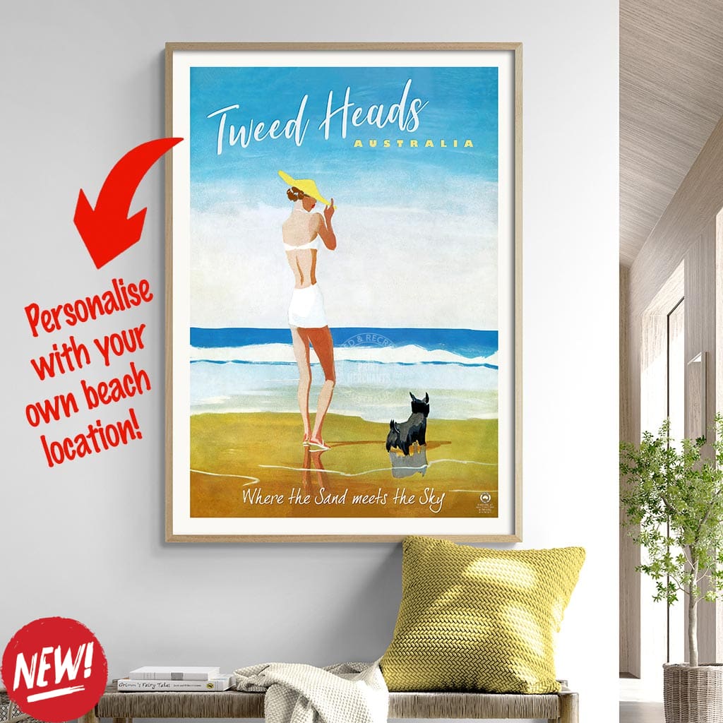 Your Own Beach Location | Personalise It Or Keep Tweed Heads Print Art