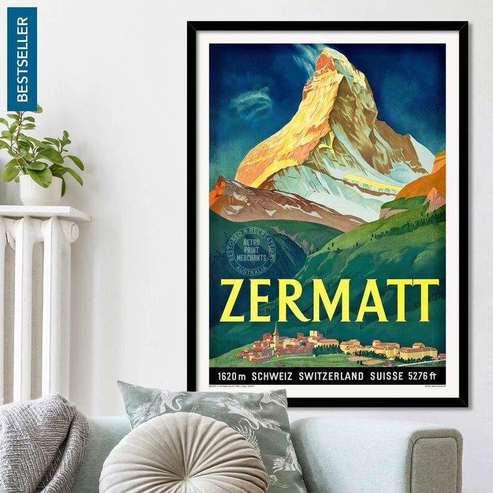 Zermatt 1933 | Switzerland Print Art