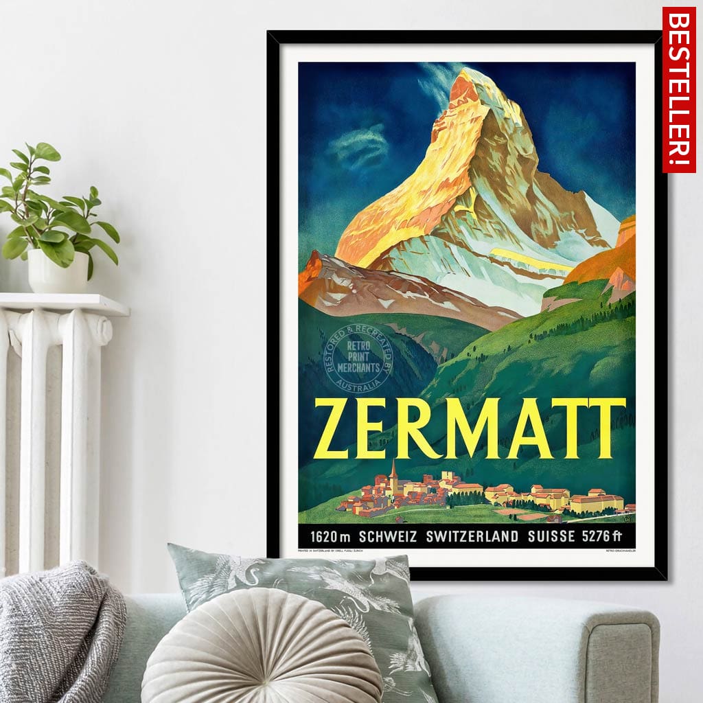 Zermatt 1933 | Switzerland Print Art
