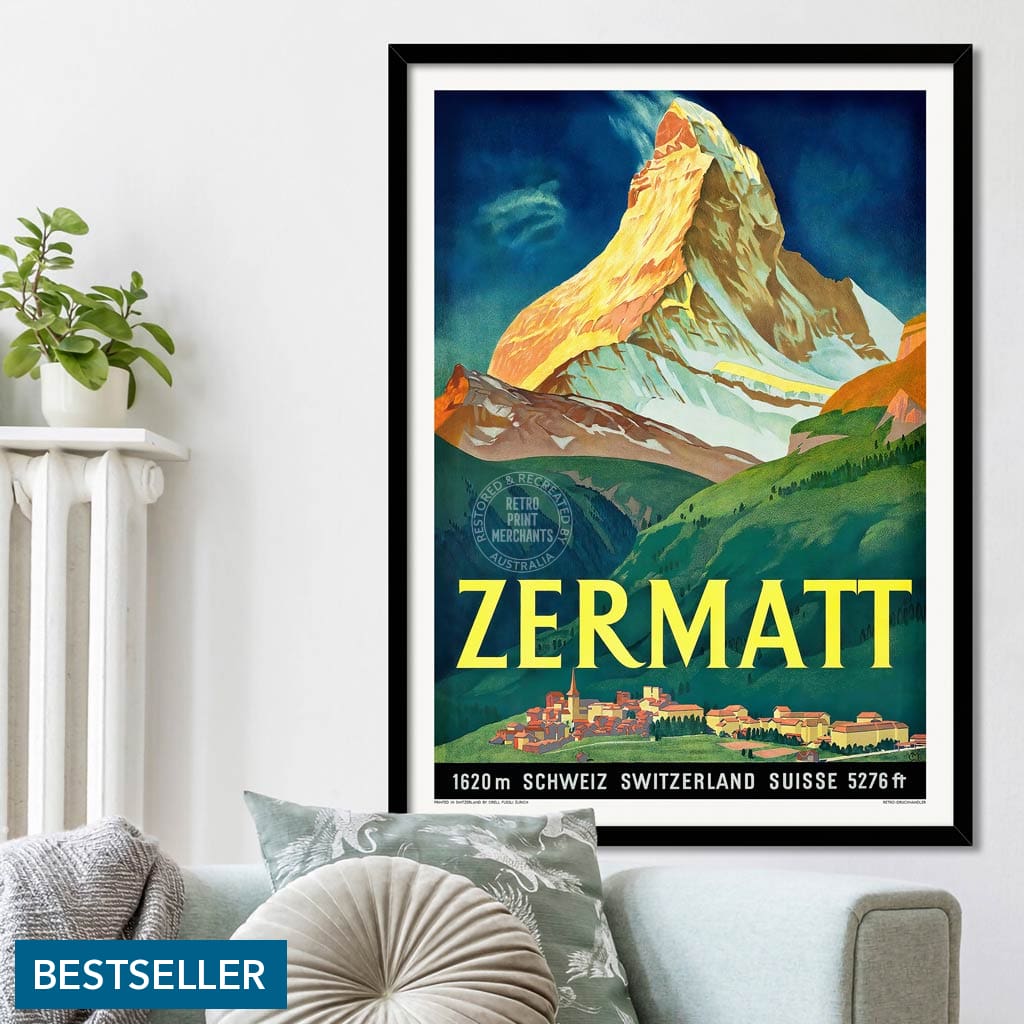 Zermatt 1933 | Switzerland Print Art