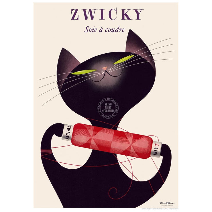 Zwicky Ad | Switzerland 422Mm X 295Mm 16.6 11.6 A3 / Unframed Print Art