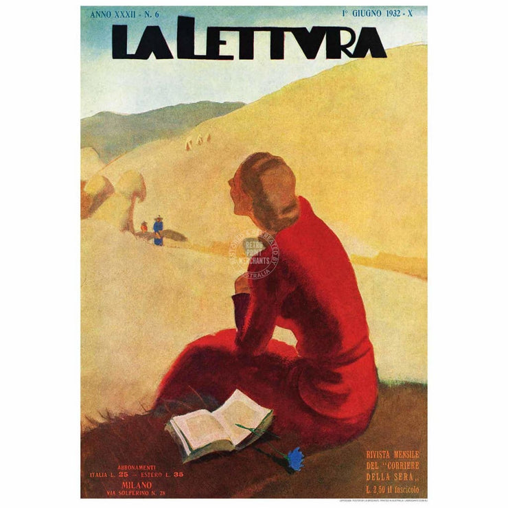 La Lettura 1932 | Italy Print Art