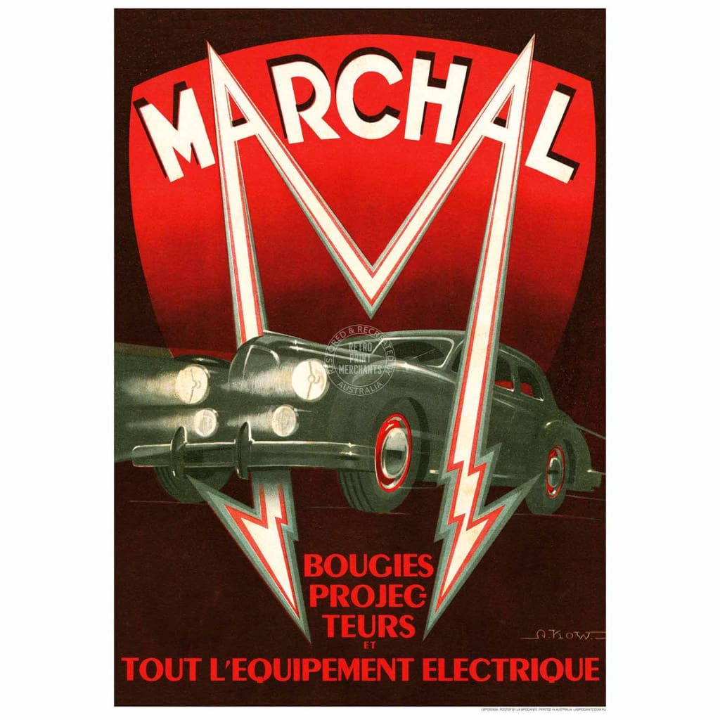Marchal Headlights | France Print Art